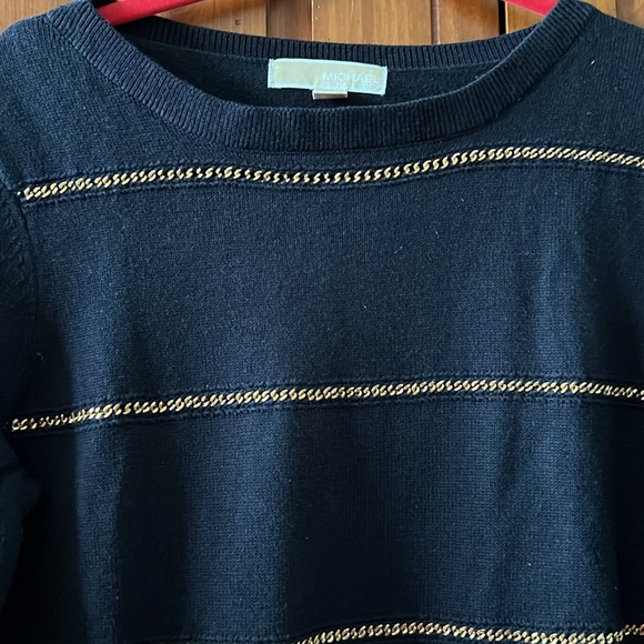 Woman’s Michael Kors Navy Blue Sweater Size L - Picture 2 of 3